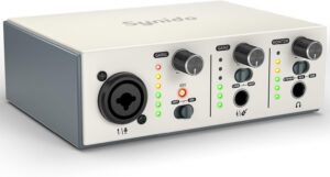 USB C Audio Interface for Recording Music Streaming Podcasting with XLR Line Input
