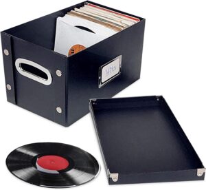 Vinyl Box Black Storage 45 RPM